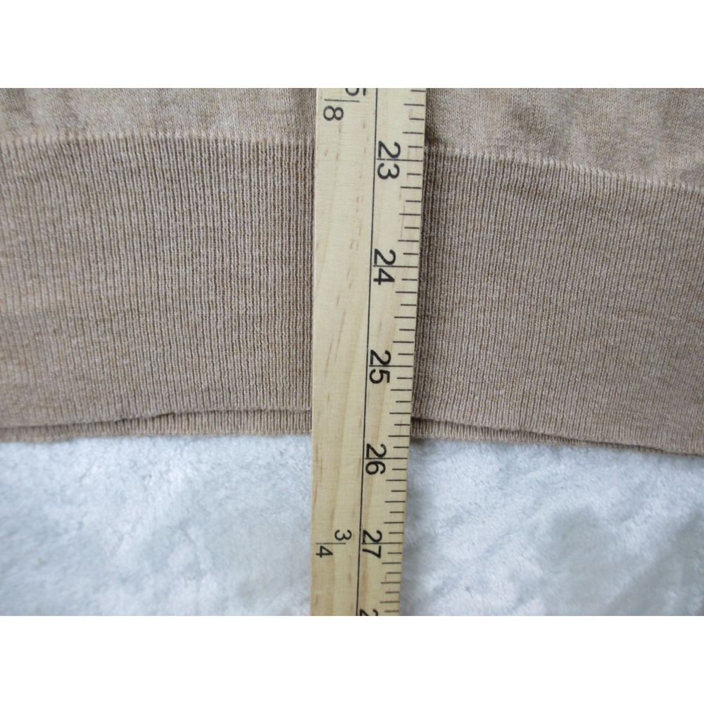 Ralph Lauren Sweater Mens Large Brown Knit Pullover Lightweight Pima Cotton Pony - Picture 7 of 8